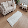 Alfombra Bajada De Cama Shaggy 60x150 Crema Clems