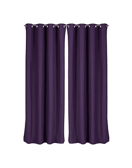 Pack 2 Cortina Tradicional 100% Blackout Morado