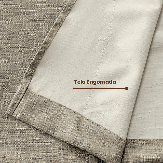 Cortina Jacquard Tradicional 140x225cm Taupe