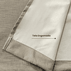 Pack 2 Cortina Jacquard Tradicional 140x225cm Taupe