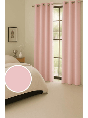 Pack 2 Cortina Engomada Termica 100% Blackout 140X225