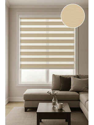 Cortina Roller Duo Zebra Color Lino 