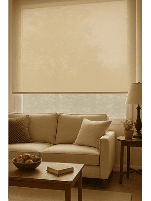 Cortina Roller Sunscreen 5% Filtro Solar Color Crudo