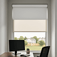 Cortina Roller Doble Blackout / Sunscreen Color Crudo - Miniatura 1