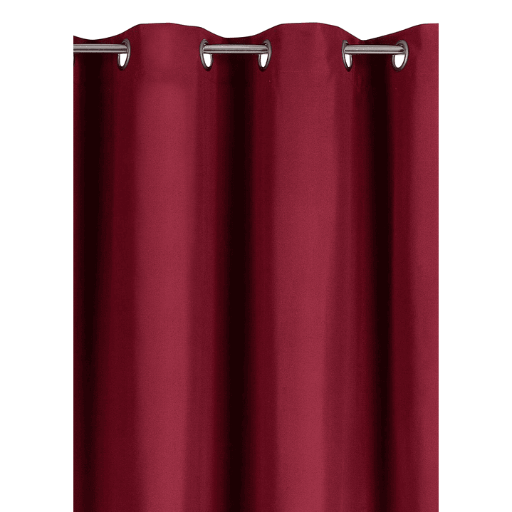 Cortinas Blackout Tela Delgada 140x225 – Pack 2 paños Rojo 7