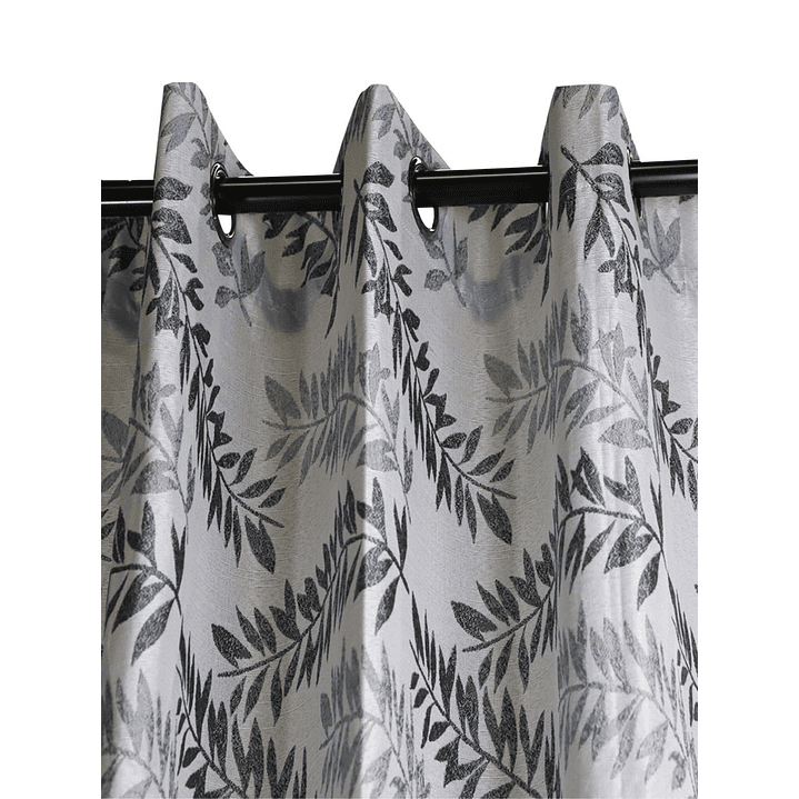 Cortina Blackout Tela Diseño 140x225 – Pack 2 paños Hoja Gris 3