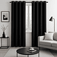 Cortinas Blackout Tela Delgada 140x225 – Pack 2 paños Negro - Miniatura 3