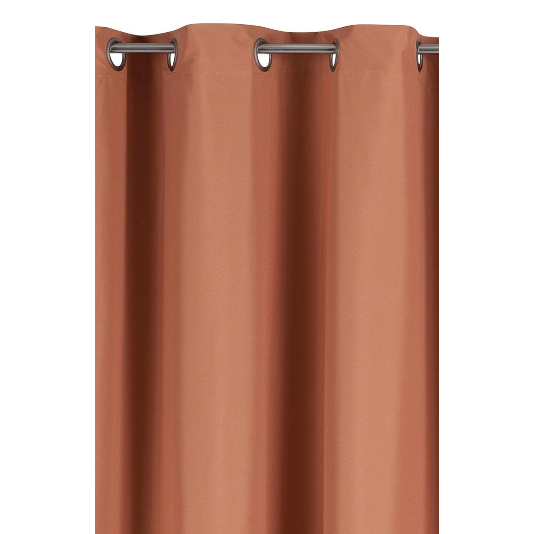Cortinas Blackout Tela Delgada 140x225 – Pack 2 paños Naranjo 7
