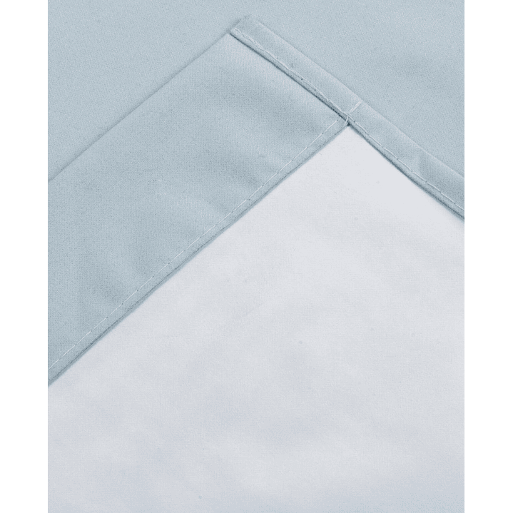 Cortina Blackout Tela Delgada 140x225 – 1 paño Azul Claro 8