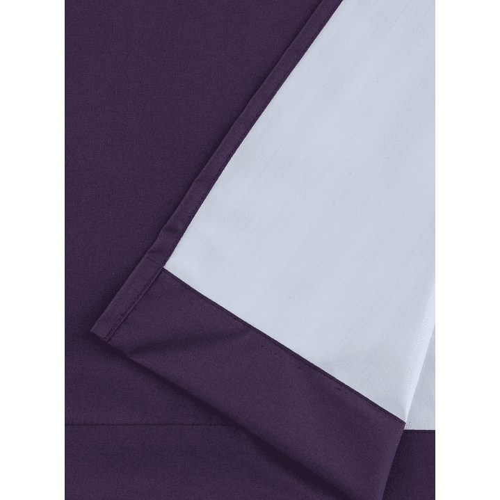 Cortinas Blackout Tela Delgada 140x225 – Pack 2 paños Morado 8