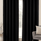 Cortina Blackout Tela Delgada 140x225 – 1 paño Negro - Miniatura 2