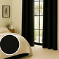 Cortina Blackout Tela Delgada 140x225 – 1 paño Negro - Miniatura 4