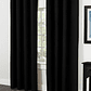 Cortina Blackout Tela Delgada 140x225 – 1 paño Negro - Miniatura 5