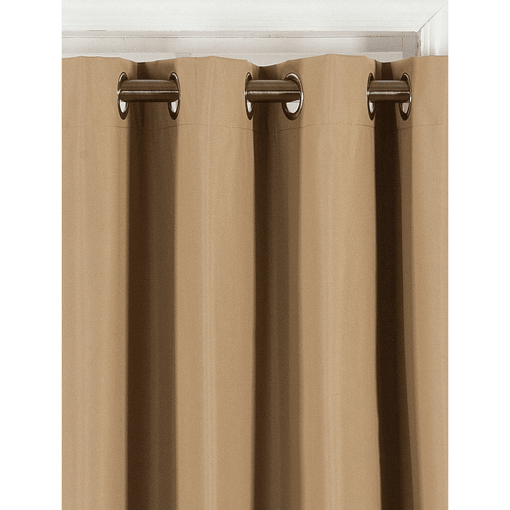 Cortinas Blackout Tela Delgada 140x225 – Pack 2 paños Dorado 7