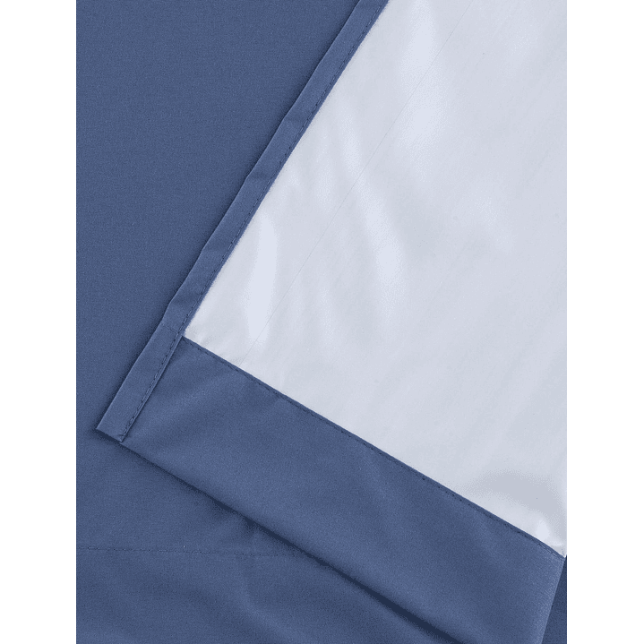 Cortina Blackout Tela Delgada 140x225 – 1 paño Azul 8