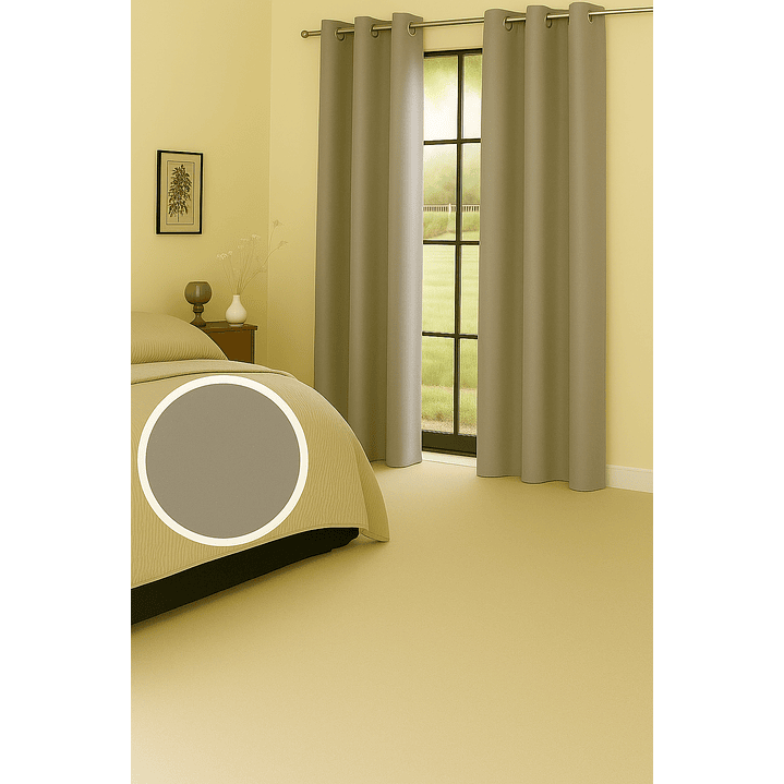 Cortina Blackout Tela Delgada 140x225 – 1 paño Café Claro 4