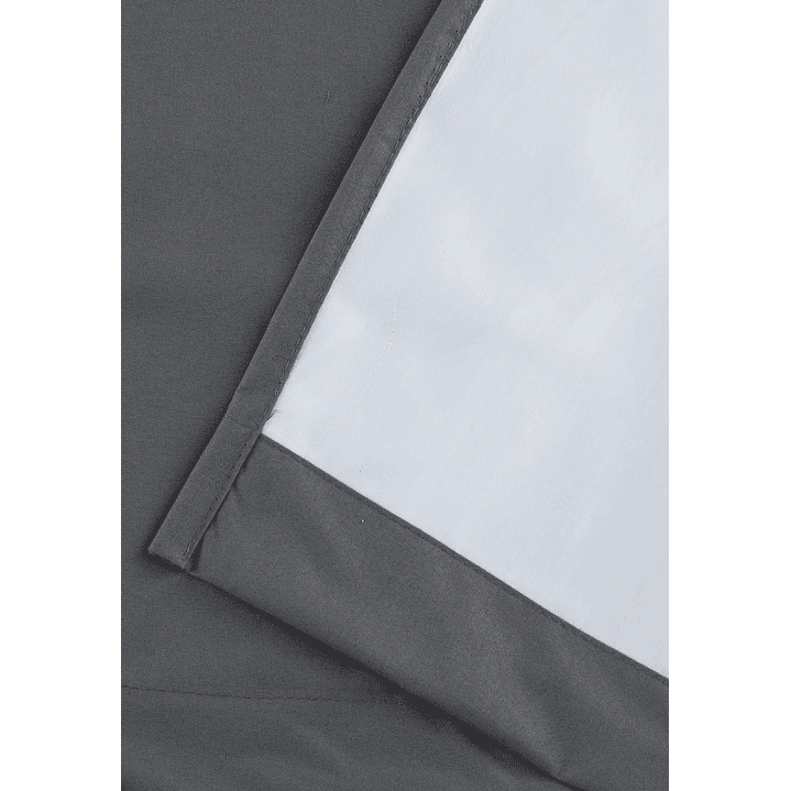 Cortina Blackout Tela Delgada 140x225 – 1 paño Gris Oscuro 8