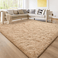 Alfombra Peluda Shaggy Beige 200x220 Clems - Miniatura 7