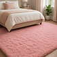 Alfombra Peluda Shaggy Rosa 200x220 Clems - Miniatura 3