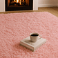 Alfombra Peluda Shaggy Rosa 200x220 Clems - Miniatura 5