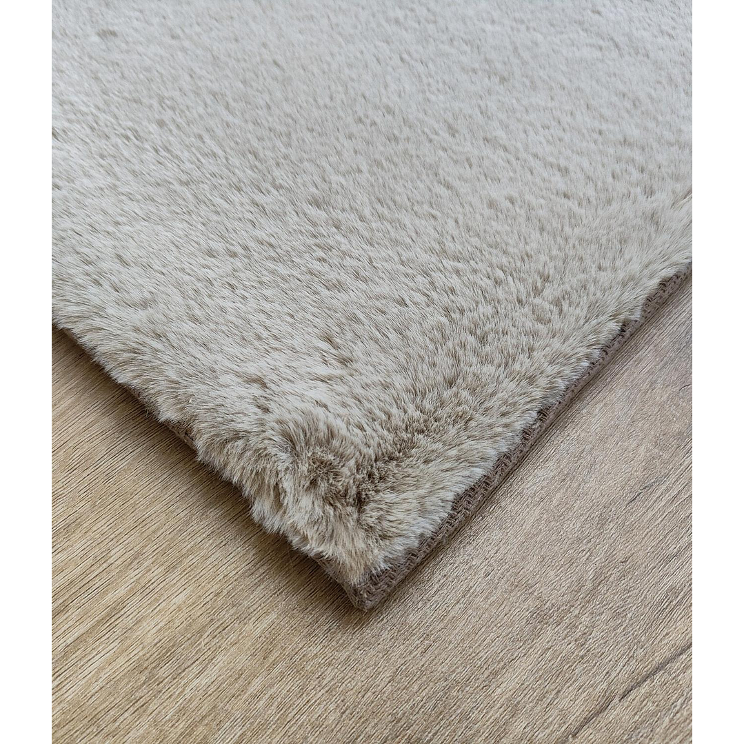 Alfombra Bajada De Cama Timmy Extra Suave Color Taupe 55x145 7