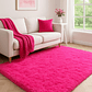 Alfombra Peluda Shaggy Clems 200x220 Fucsia - Miniatura 1