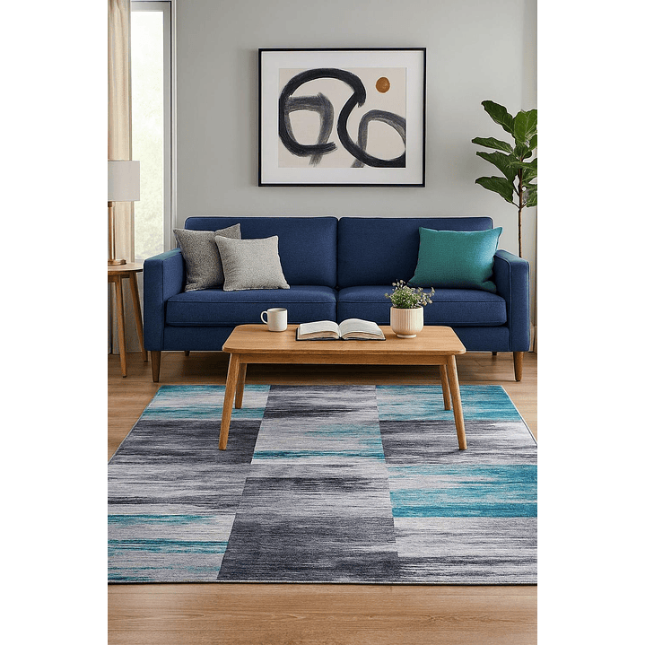 Alfombra Clems Para Living 150x200 Diseño Georgia 1