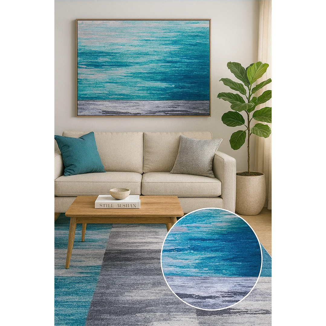 Alfombra Clems Para Living 150x200 Diseño Georgia 4