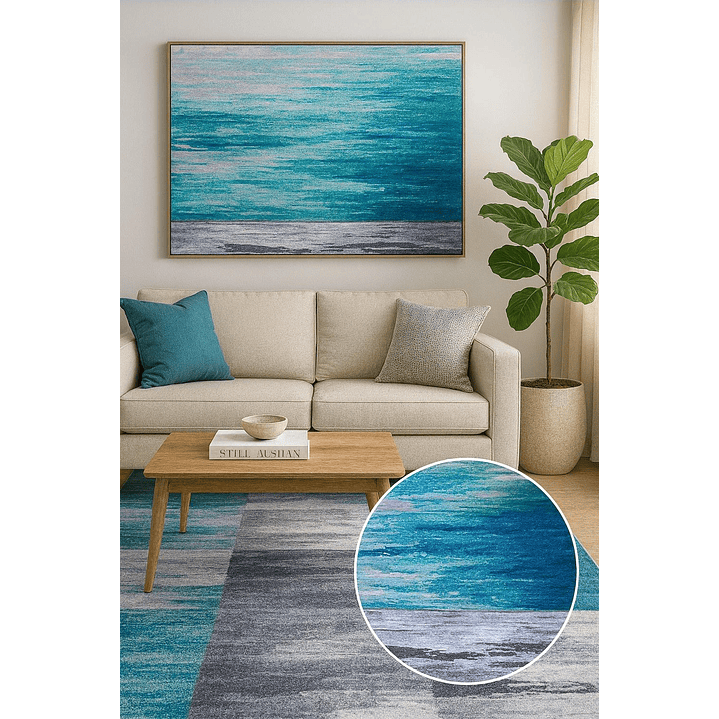 Alfombra Clems Para Living 150x200 Diseño Georgia 4