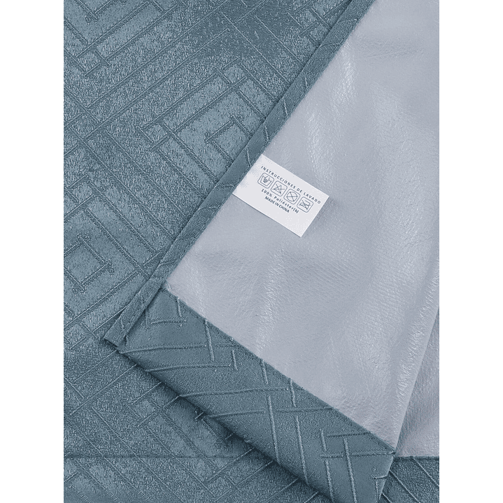 Cortina Blackout Tela Diseño 135x225 – 1 Paño Geometrica Turquesa 6