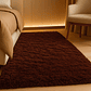 Alfombra Bajada De Cama Clems Shaggy 60x150 Café - Miniatura 4