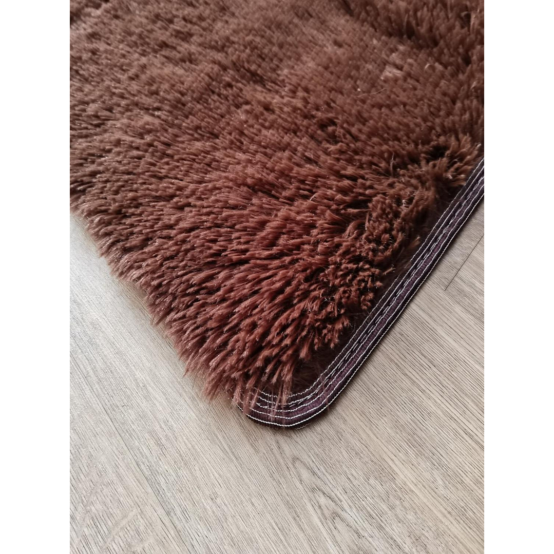 Alfombra Bajada De Cama Clems Shaggy 60x150 Café 6