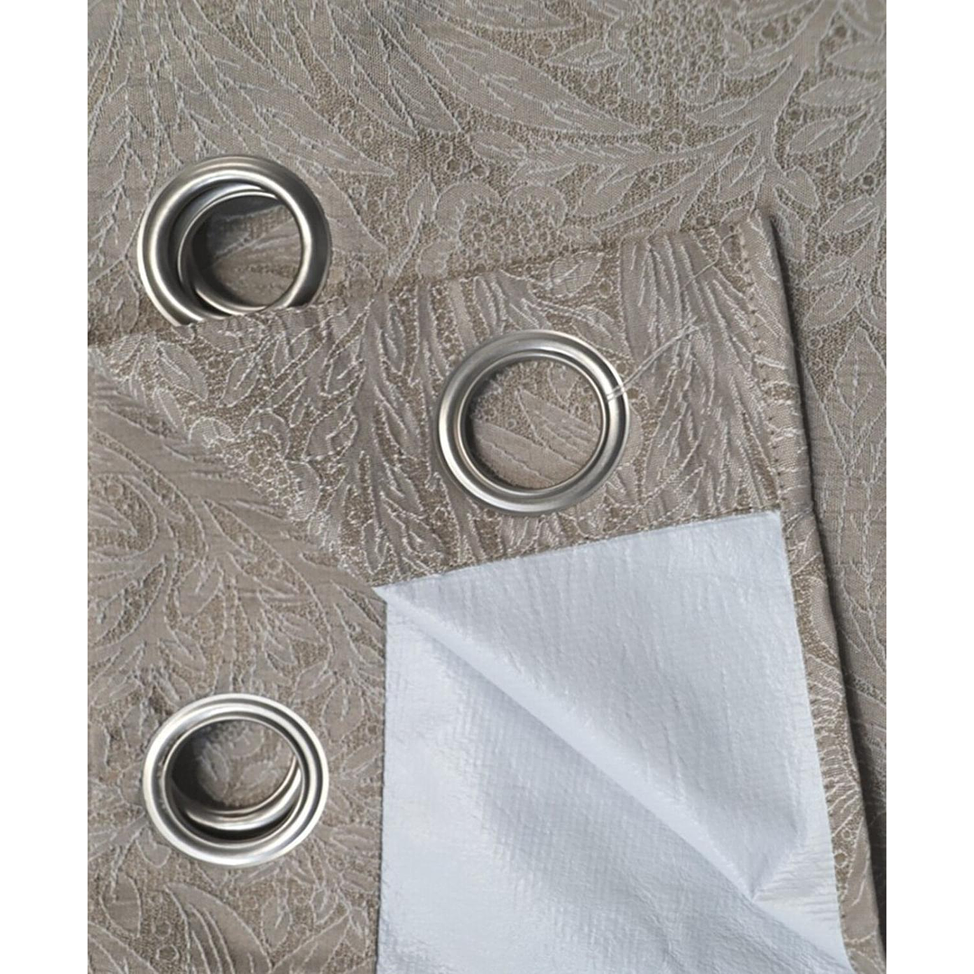 Cortina Blackout Tela Diseño 135x225 – 2 Paños Café Claro 4