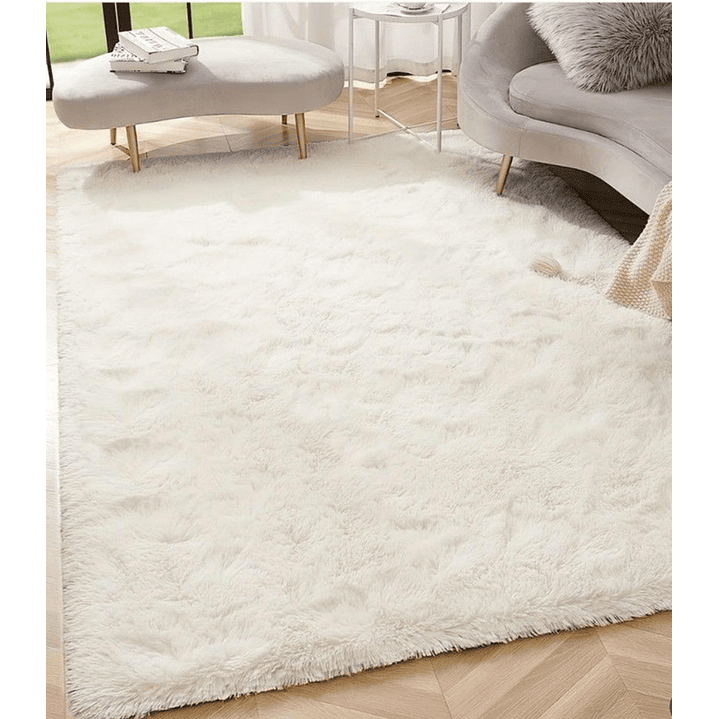 Alfombra Peluda Shaggy Crema 150x200 Clems 6