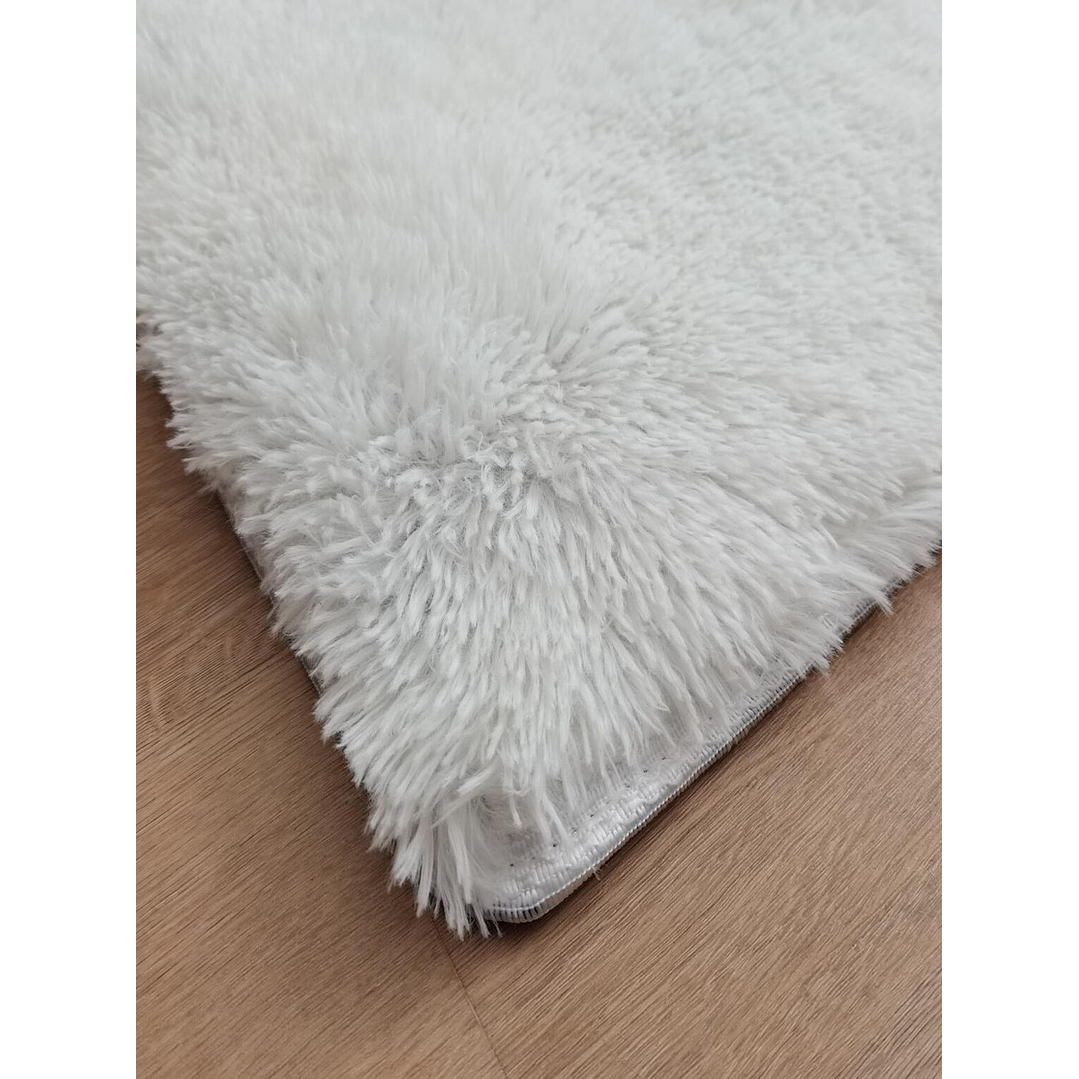 Alfombra Peluda Shaggy Crema 150x200 Clems 7