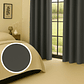 Cortinas Blackout Tela Delgada 140x225 – Pack 2 paños Gris Oscuro - Miniatura 4