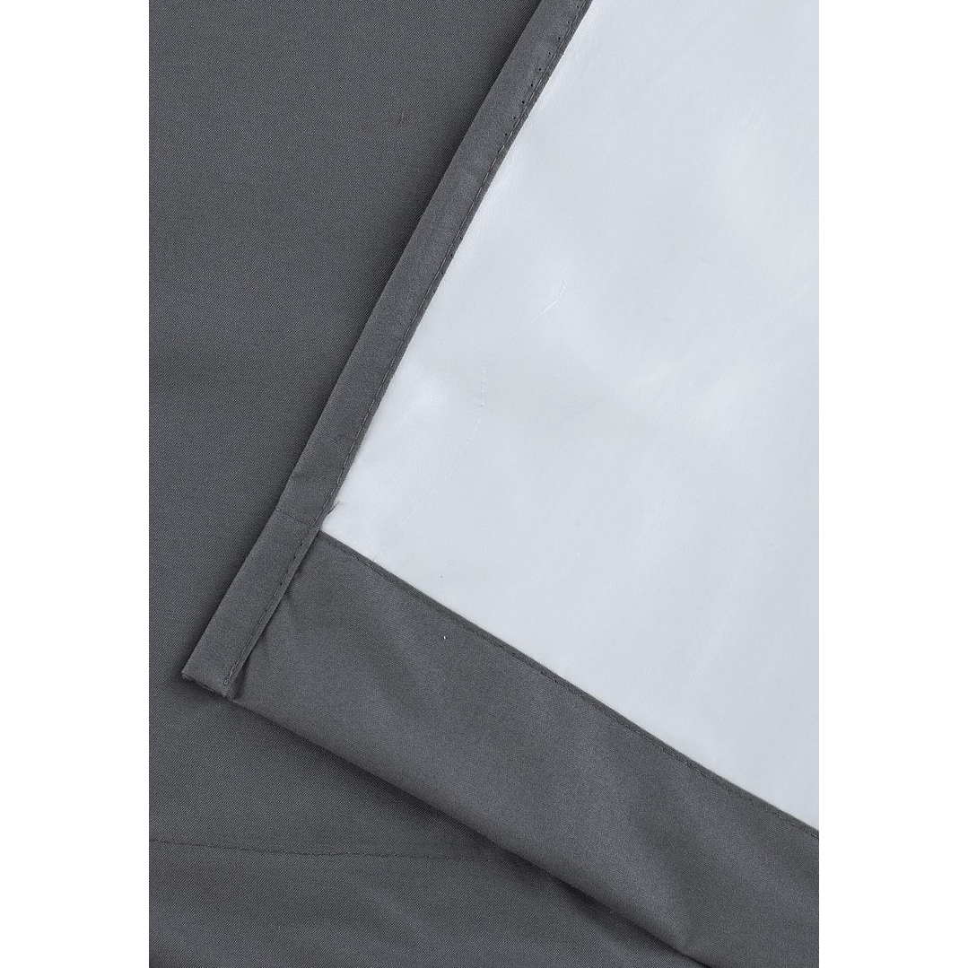 Cortinas Blackout Tela Delgada 140x225 – Pack 2 paños Gris Oscuro 8