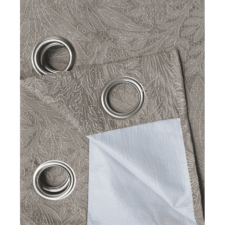 Cortina Blackout Tela Diseño 135x225 – 1 Paño Café Claro 4