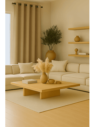 Cortina Blackout Tela Delgada 140x225 – 1 paño Dorado