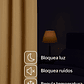 Cortina Blackout Tela Delgada 140x225 – 1 paño Dorado - Miniatura 6