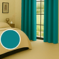 Cortinas Blackout Tela Delgada 140x225 – Pack 2 paños Turquesa - Miniatura 4