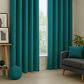 Cortinas Blackout Tela Delgada 140x225 – Pack 2 paños Turquesa - Miniatura 5