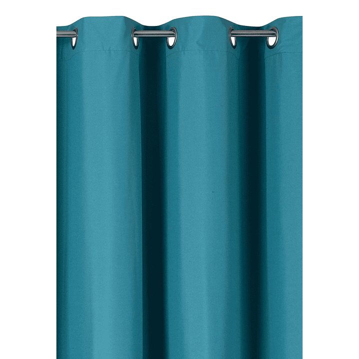 Cortinas Blackout Tela Delgada 140x225 – Pack 2 paños Turquesa 7