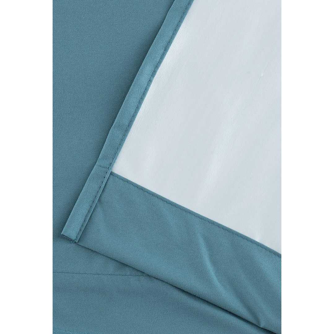 Cortinas Blackout Tela Delgada 140x225 – Pack 2 paños Turquesa 8