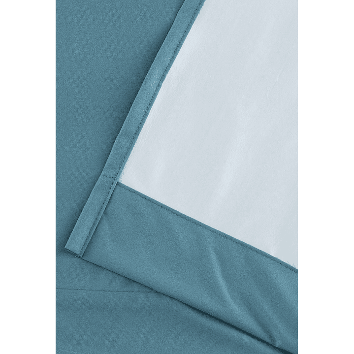 Cortinas Blackout Tela Delgada 140x225 – Pack 2 paños Turquesa 8