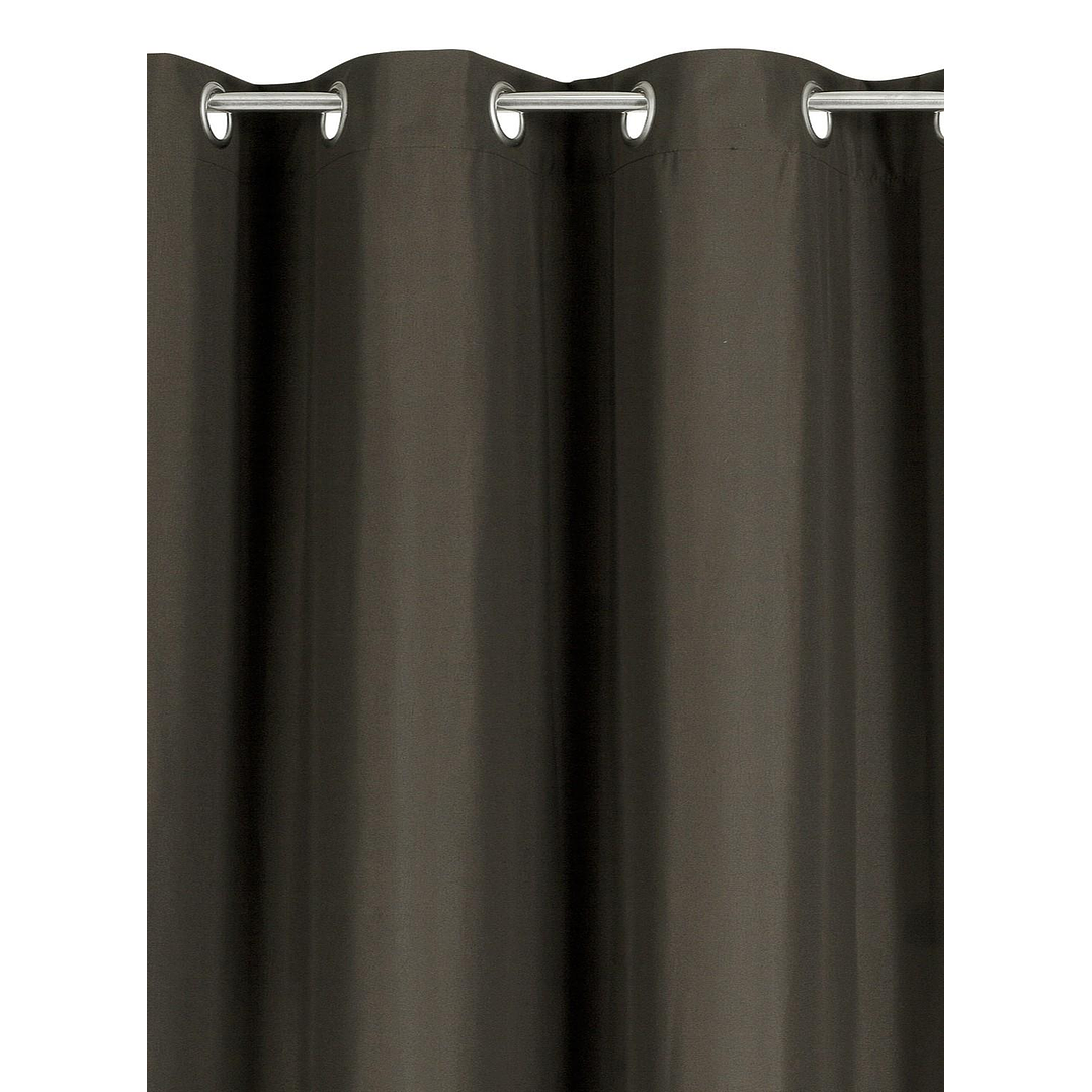 Cortinas Blackout Tela Delgada 140x225 – Pack 2 paños Café Oscuro 7