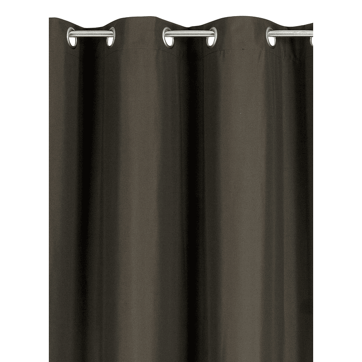 Cortinas Blackout Tela Delgada 140x225 – Pack 2 paños Café Oscuro 7