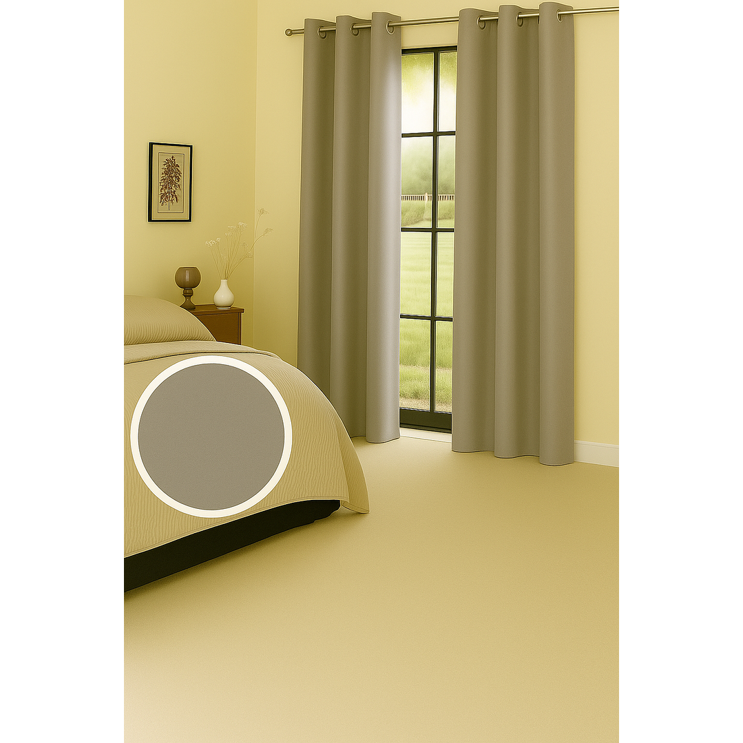 Cortina Blackout Tela Delgada 140x225 – 1 paño Café Claro 4