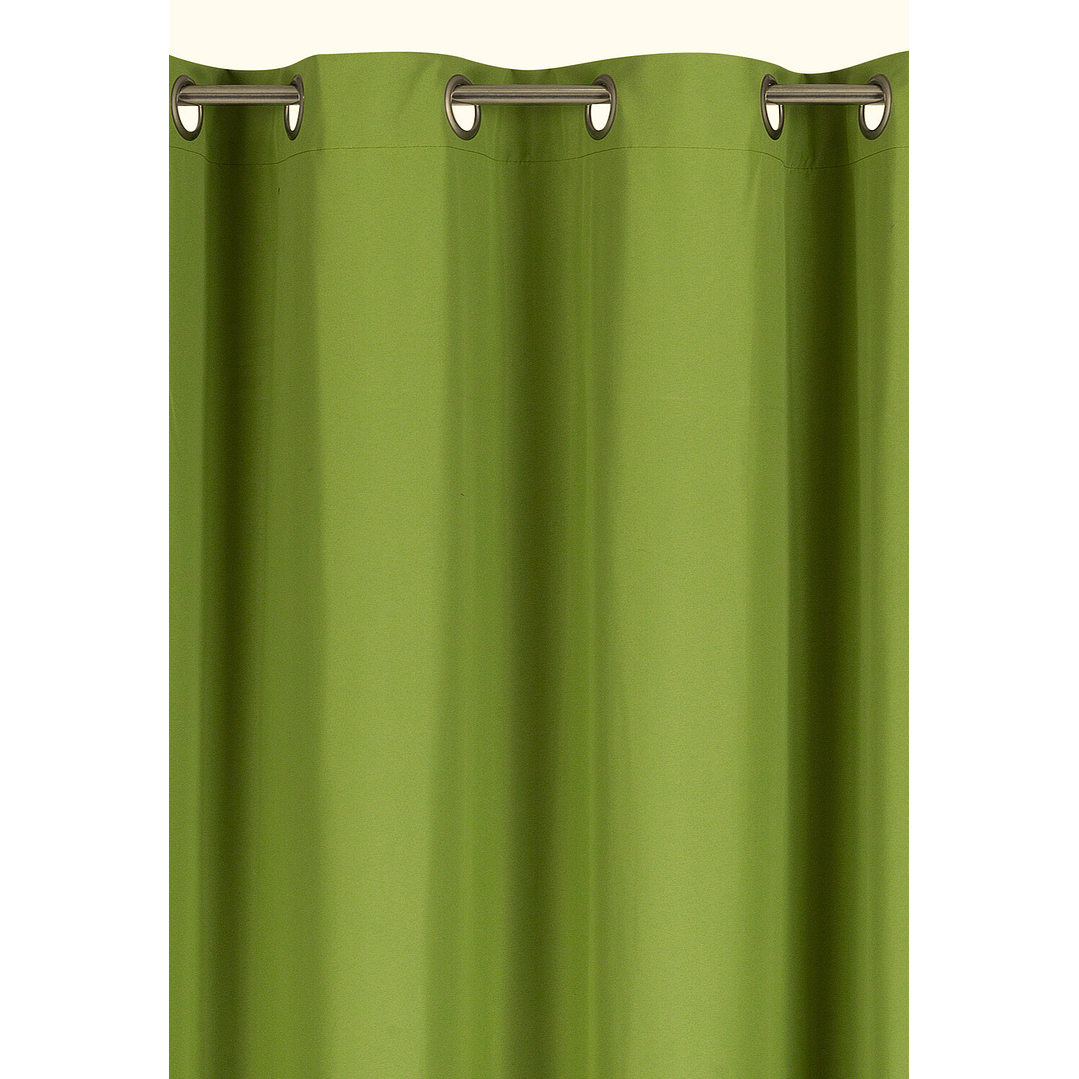 Cortina Blackout Tela Delgada 140x225 – 1 paño Verde 7