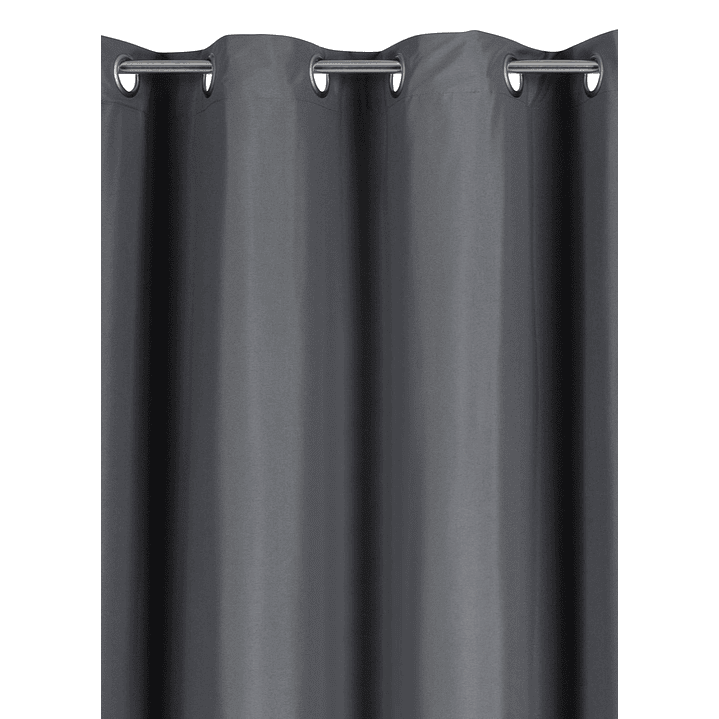 Cortina Blackout Tela Delgada 140x225 – 1 paño Gris Oscuro 7